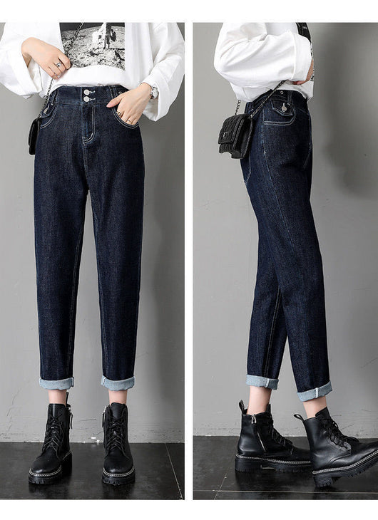 Pantalón Negro Holgado de Terciopelo Suave - Diseño Versátil y Cómodo - Image 11