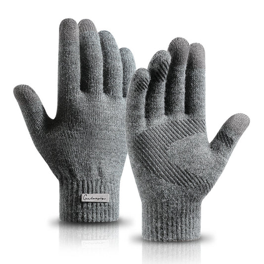 Guantes de Lana Tejida Forrados en Forro Polar Ártico