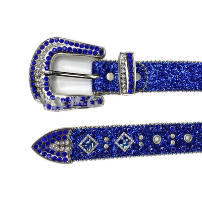 Cinturón Denim con Hebilla de Moda y Cristales Brillantes - Image 5
