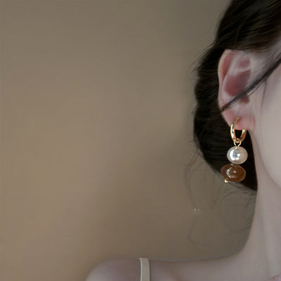 Aretes Geométricos Irregulares Retro Redondos - Image 18