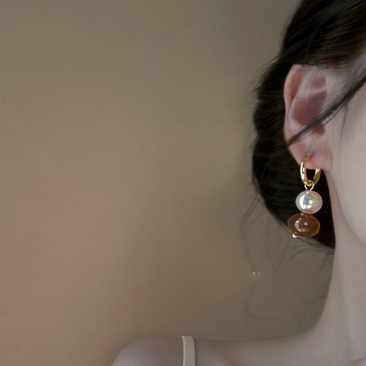 Aretes Geométricos Irregulares Retro Redondos - Image 18