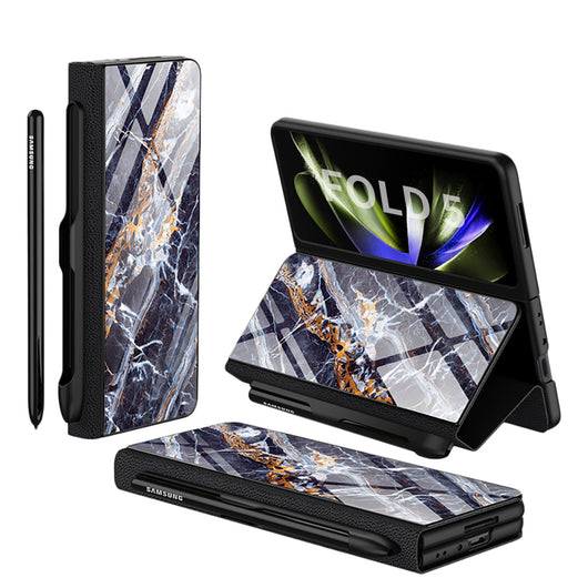 Funda de Cristal Protectora para Galaxy Z Fold5 - Diseño Flip Creativo - Image 17