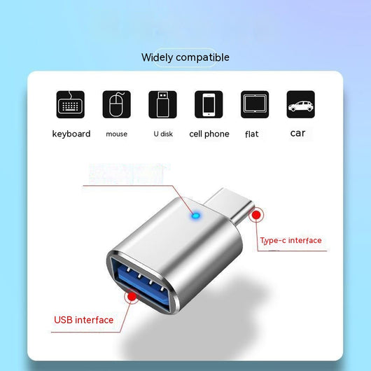 Adaptador USB-C a USB 3.0 OTG Multifunción con Indicador LED - Image 4