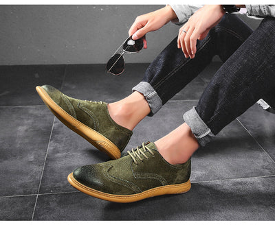 Zapatos Formales de Cuero Genuino para Hombre - Diseño Retro con Cordones - Image 13