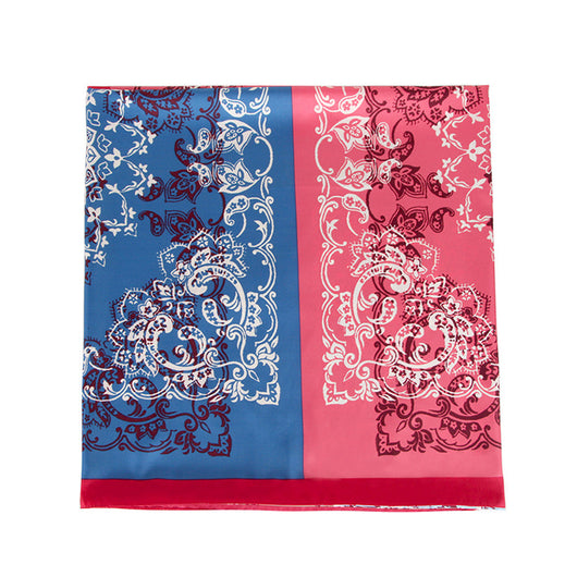 Pañuelo de Seda Twill para Mujer con Estampado Artístico - Image 12
