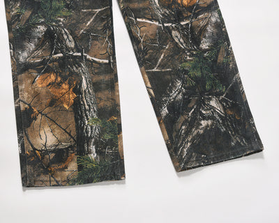 Conjunto Safari Retro Camuflaje Hojas Secas con Pantalón Táctico Estampado Completo - Image 4