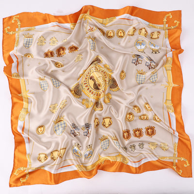 Pañoleta de Seda Estampada Grande - Versátil y Elegante - Image 12