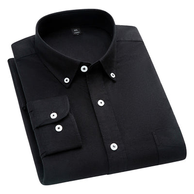 Camisa Oxford de Algodón Puro Transpirable para Hombre - Image 5