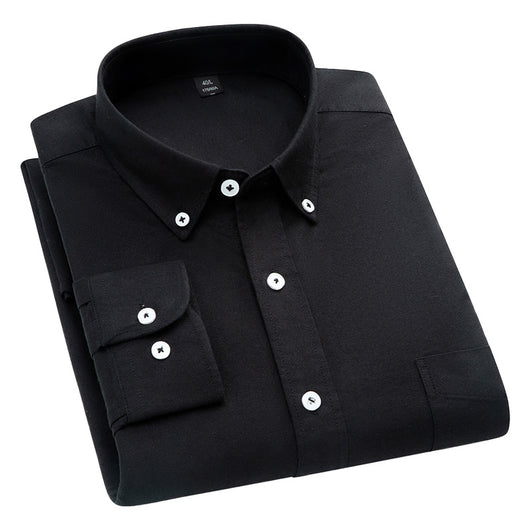 Camisa Oxford de Algodón Puro Transpirable para Hombre - Image 5