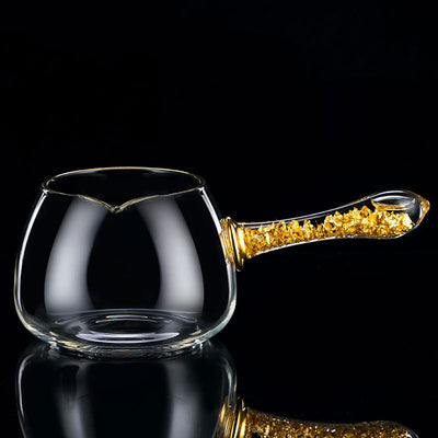 Taza de Té en Cristal con Detalles en Oro de Alta Calidad - Image 9
