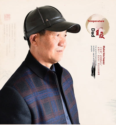 Gorro de Cuero para Hombre con Protección Auditiva - Invierno Acolchado - Image 23