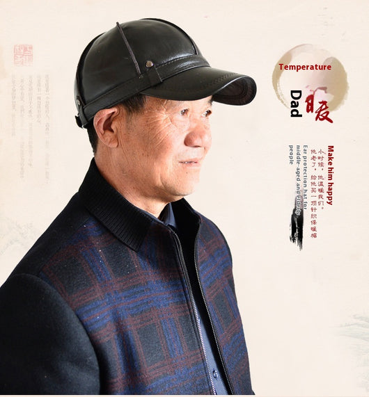 Gorro de Cuero para Hombre con Protección Auditiva - Invierno Acolchado - Image 23