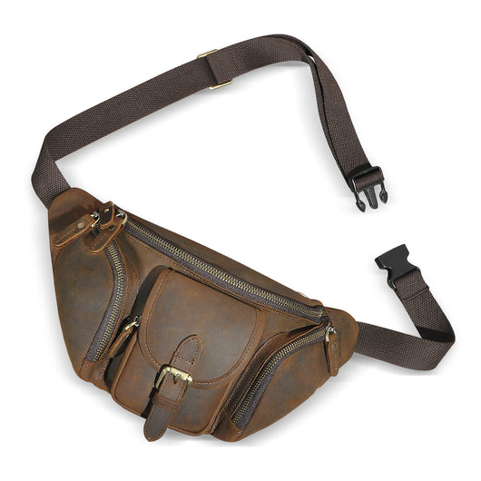 Bolsa de Pecho Cuero Crazy Horse Hombre - Cuero Genuino Premium - Image 2