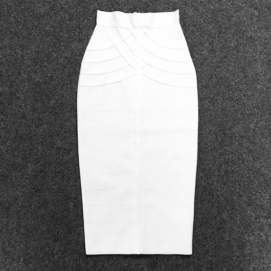 Falda Bandage Cintura Alta Rayas con Diseño Ajustado - Image 33