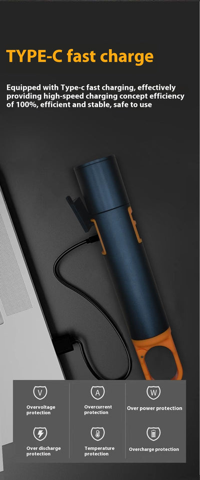 Linterna LED de Alta Potencia Recargable - Alcance Extremo y Batería Duradera - Image 14