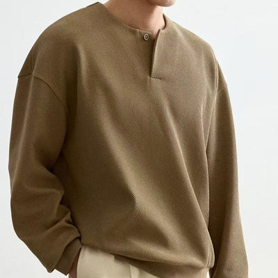 Sudadera Cuello Redondo Ligera para Hombre Talla Grande - Image 4