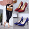 Zapatos de Trabajo Elegantes con Tacón Stiletto y Punta Cerrada