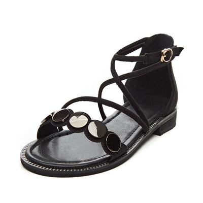Sandalias Cómodas Talla Grande 40-43 para Pies Anchos - Diseño Plano y Acolchado - Image 7