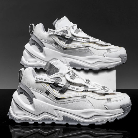 Tenis Casuales Tipo Daddy Mesh Suela Plana Talla Grande para Hombre - Image 2