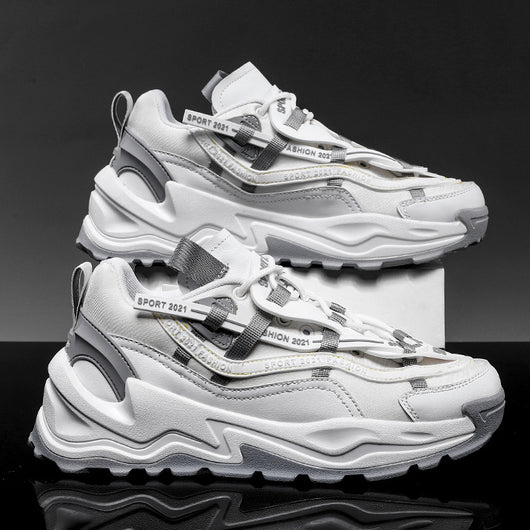Tenis Casuales Tipo Daddy Mesh Suela Plana Talla Grande para Hombre - Image 2