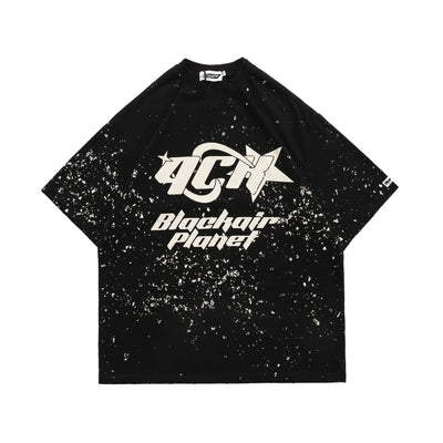 Camiseta Estampado Ink Splash Tendencia Urbana - Image 9