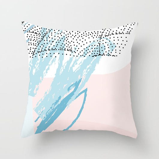 Funda de Almohada Geométrica Moderna en Poliéster Peachskin - Image 76
