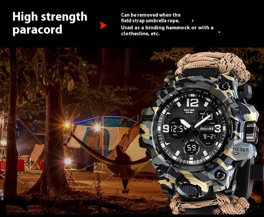 Reloj Deportivo Multifunción con Brújula, Termómetro y Silbato de Emergencia - Image 15