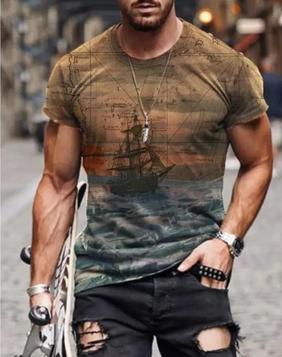 Camiseta Estampada con Arte Abstracto - Image 4