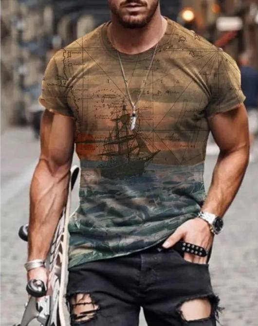 Camiseta Estampada con Arte Abstracto - Image 4