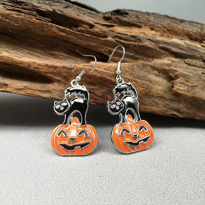 Aretes Divertidos de Halloween para Mujer - Diseño Cómico y Versátil