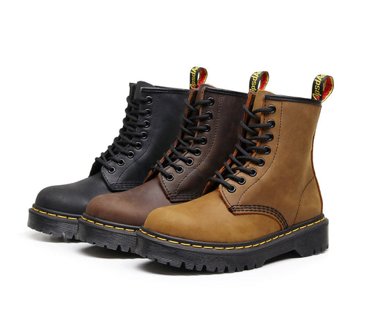 Botas Motociclista de Cuero Genuino Estilo Británico para Mujer - Image 15
