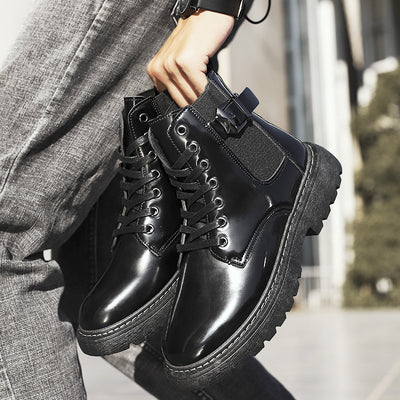 Botas Altas Martin de Cuero Estilo Británico para Hombre - Image 10