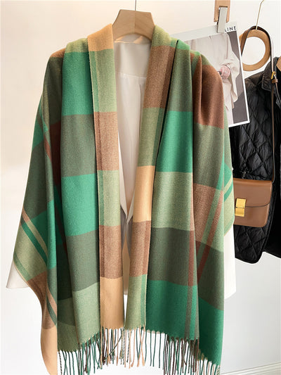 Bufanda Escocesa Coreana Unisex - Abrigo Cálido para Otoño e Invierno - Image 4