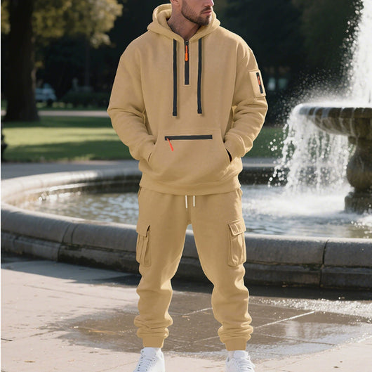 Conjunto de Trabajo Deportivo Holgado para Hombre con Múltiples Bolsillos - Image 6