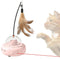 Juguete Interactivo Eléctrico para Gatos con Varita de Plumas Recargable