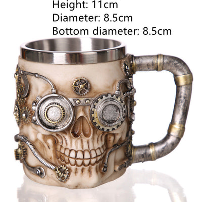 Taza Térmica de Acero Inoxidable con Diseño en Resina - Image 6