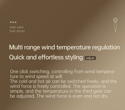 Beige 1200W hair dryer with a minimalist design, featuring a 360-degree rotating air collector nozzle and a US 110V plug. - Image 21