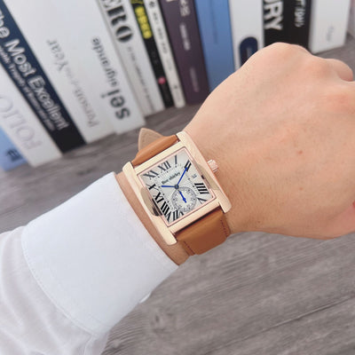 Reloj de Cuarzo Tanque Cuadrado para Hombre - Image 12