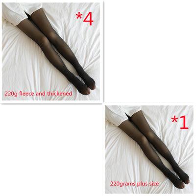 Leggins Térmicos Translúcidos Talla Grande con Forro Polar para Invierno - Image 6