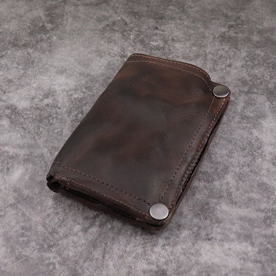 Cartera Larga para Hombre Estilo Retro Europeo con Múltiples Compartimentos - Image 9
