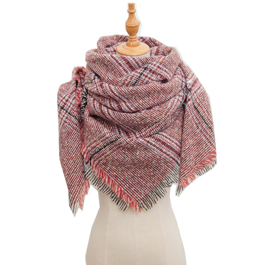 Chal Triangular Escocés para Otoño e Invierno - Amplio y Versátil - Image 39