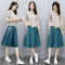 Conjunto Falda Suelta Estilo Western Verano Dos Piezas