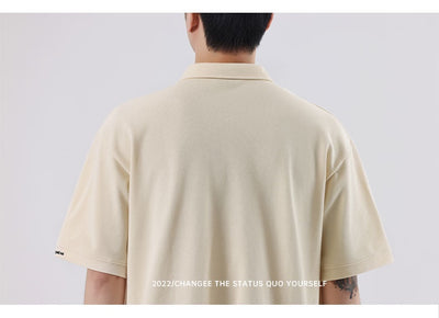 Polo Retro con Textura Bordada para Hombre - Image 12