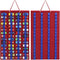 Brilliant Red 60 Vertical Grid Red 36.8 x 62 cm