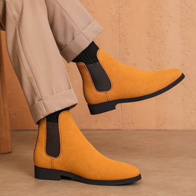 Zapatos Casuales Británicos con Elástico y Cordones para Hombre - Image 3
