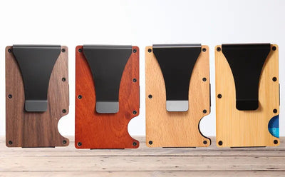 Billetera de Madera con Protección RFID y Funda de Tarjetas - Image 11