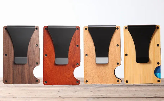Billetera de Madera con Protección RFID y Funda de Tarjetas - Image 11