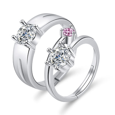 Anillos de Compromiso Moissanita para Parejas