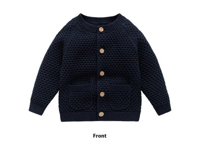 Suéter Abrigo Infantil Cuello Redondo para Otoño e Invierno - Image 12