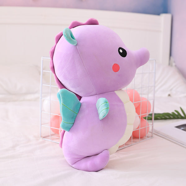 Almohada Peluche Caballo de Mar Ángel Grande